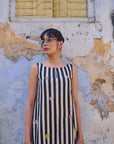 Safar Stripe Embroidered A-Line Kurta Set