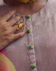 Safar Shimmer Foil Kurta Set