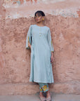 Safar Shimmer Foil Kurta Set