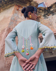Safar Shimmer Foil Kurta Set