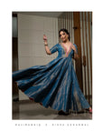 Zahra Moonlight Blue Nisha Aggarwal Anarkali Set