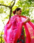 Gul Teal Floral Crepe Sanjana Batra Gharara Set
