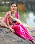 Gul Hot Pink Prerna Goel Silk Sharara Set