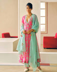 Zyra Hot Pink Mehzbeen Printed Kurta Set
