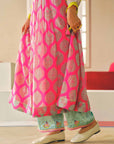 Zyra Hot Pink Mehzbeen Printed Kurta Set