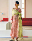 Zyra Pastel Pink Gultara Printed Kurta Set