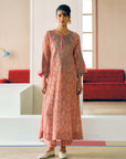 Zyra Pastel Pink Gultara Printed Kurta Set