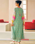 Zyra Powder Blue Mehzbeen Printed Kurta Set