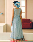 Zyra Ice Blue Pintucks Kurta Set