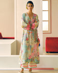 Zyra Ivory Gulrang Kaftan Kurta Set