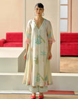 Zyra Ivory Nadira Printed Kurta Set