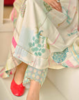 Zyra Ivory Nadira Printed Kurta Set