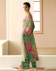 Zyra Green Gulrang Kaftan Kurta Set