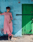 Safar Center Puckering Linen Kurta Set