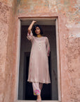 Safar Shimmer Foil Kurta Set