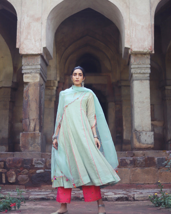 Zaynab Silk Butti Palazzo