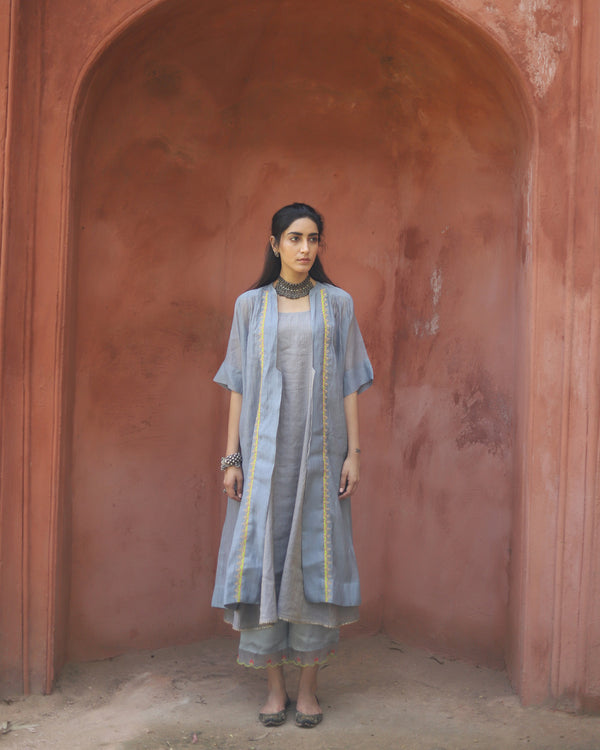 Zaynab Grey Back Puckering jacket