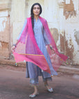 Zaynab Pink Flower Dupatta