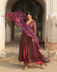 Nazneen Purple Anarkali Set