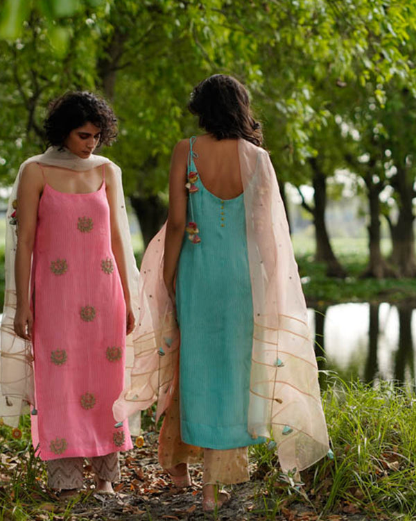 Heeriye Ferozi Straight Kurta Plazzo Set