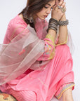 Gulnaaz Bright Pink Patti Palazzo