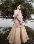 Heeriye Peacock Golden Tissue Lehnga