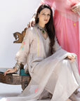 Gulnaaz Grey Side Puckering Kurta Set