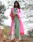 Bagh Bright Pink Peacock Jacket