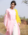 Bagh Pastel Pink Jacket Kurta Set