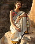 Grey Butti Saree