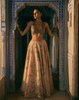 Khel Pastel Pink Printed Lehenga