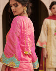 Zahra Hot Pink Bell Short Kurta Set