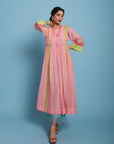 Life In Pink Blush Pink Side Puckering Kurta Set