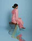 Life In Pink Blush Pink Side Panel Kurta Set