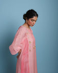 Life In Pink Blush Pink Side Panel Kurta Set