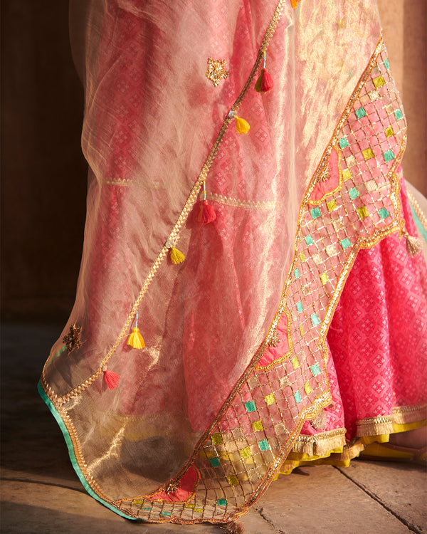 Zahra Ivory Panel Dupatta
