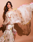 Chitrangda Singh Khel Ivory Gharara Set