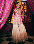 Khel Hot Pink Gharara Set