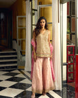 After Hours Nude Pink Mirror Sharara Set