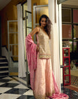 After Hours Nude Pink Mirror Sharara Set