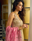 After Hours Nude Pink Mirror Sharara Set