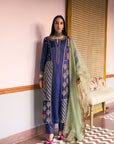 After Hours Purple Panel Embroidered Kurta Set