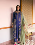 After Hours Purple Panel Embroidered Kurta Set