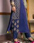 After Hours Purple Panel Embroidered Kurta Set