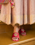 After Hours Champagne Pink Corset Anarkali Set