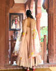 After Hours Champagne Pink Corset Anarkali Set