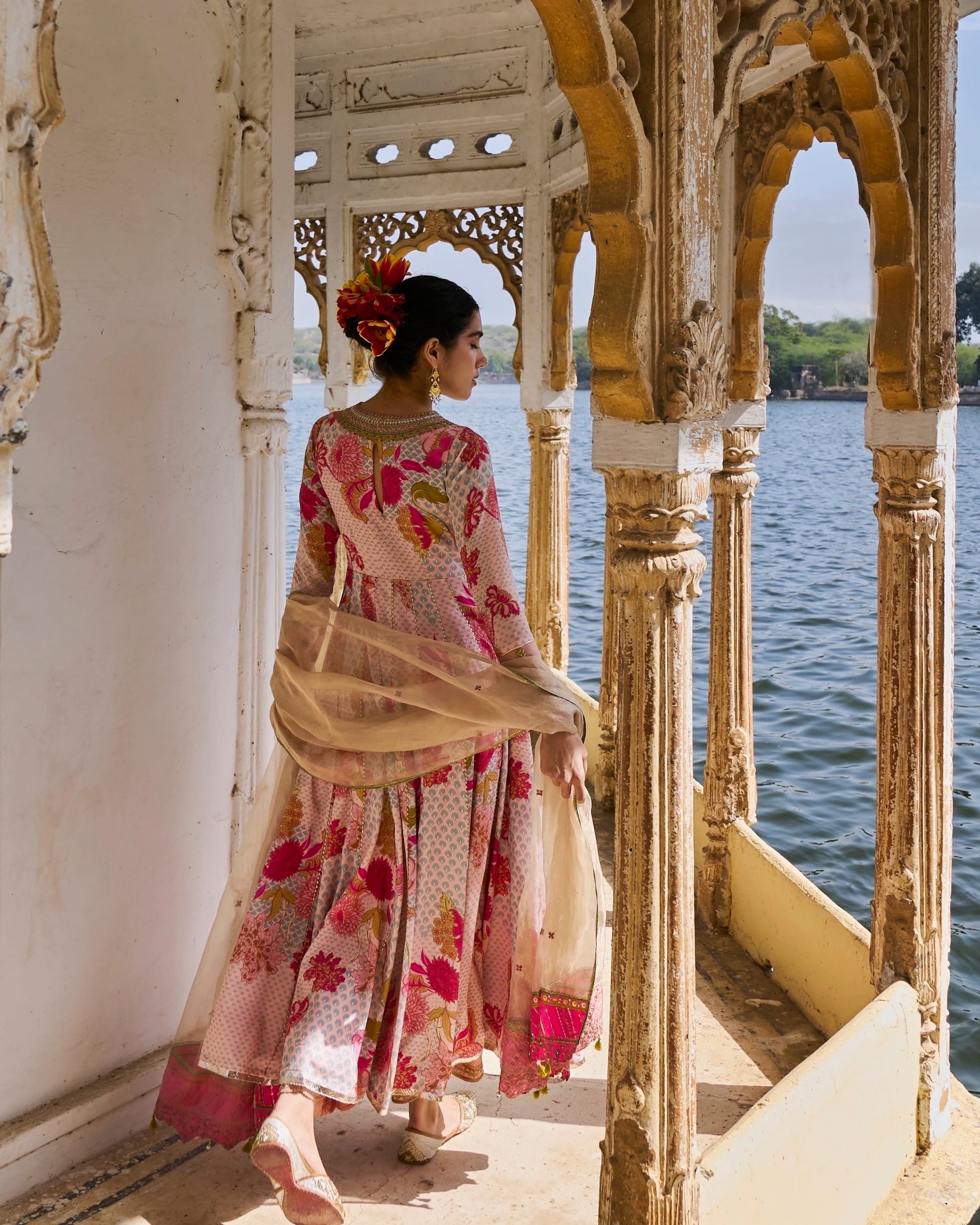 Gul Pastel Pink Anarkali Set