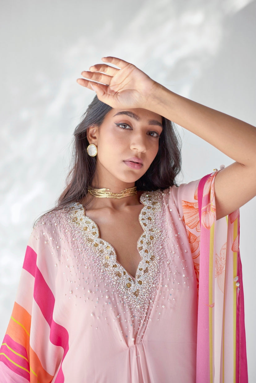 Pastel Pearl Kaftan