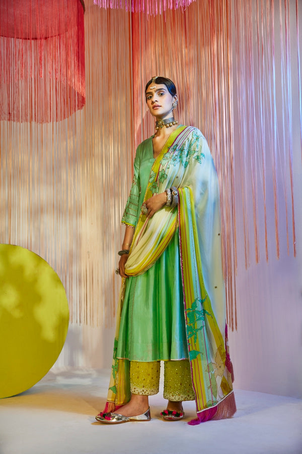 Ivory Printed Dupatta