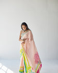 Pastel Pink Orchid Sari